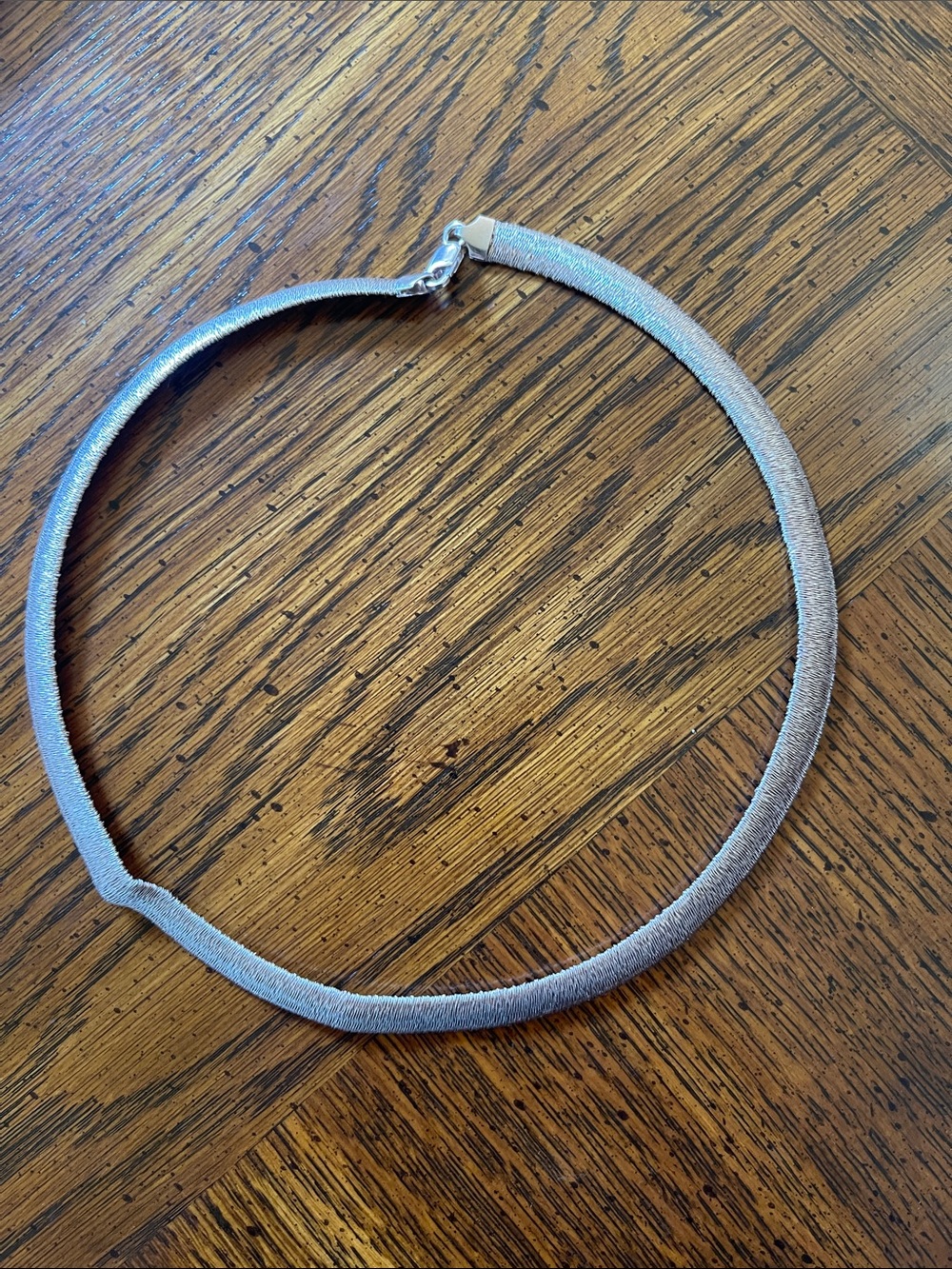 Nolan Miller Silver-Tone Mesh Choker Necklace